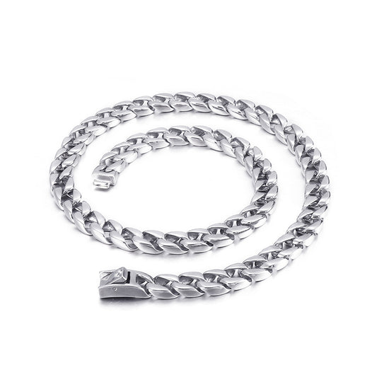Stainless Steel Grinding Necklace Rock