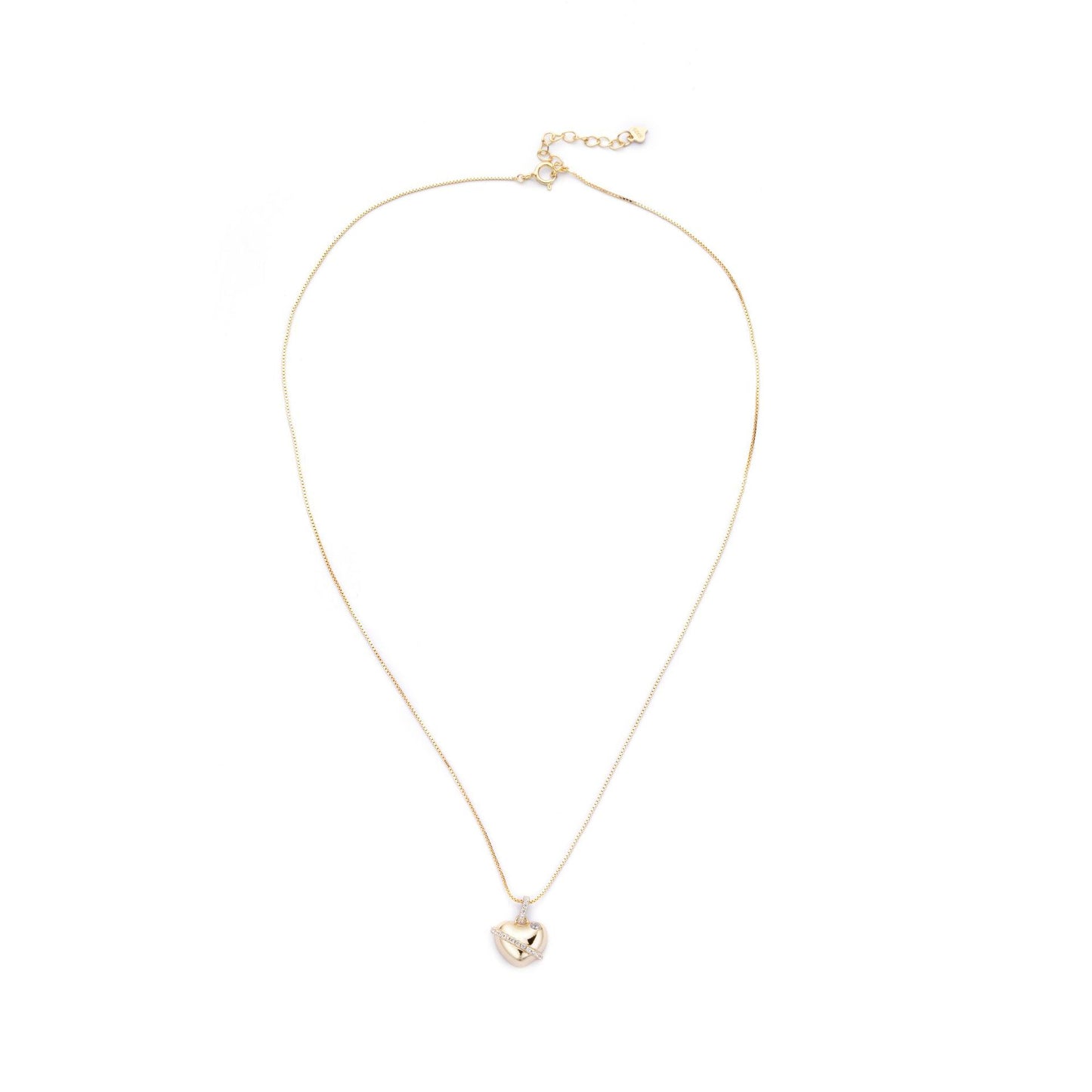 Korean Version S925 Silver Love Pendant Necklace Women