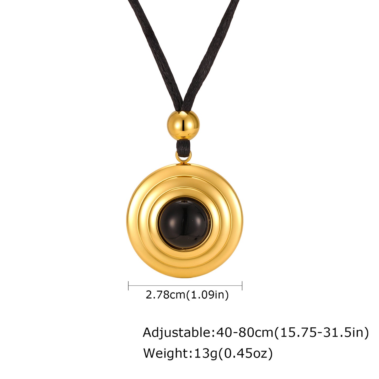 Stainless Steel Geometric Hollow Pendant Star Conch Small Flower Wax Rope Necklace