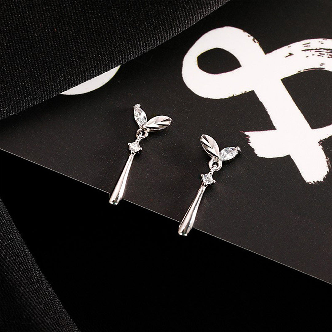 Minimalist Simple 925 Sterling Silver Women's Earrings