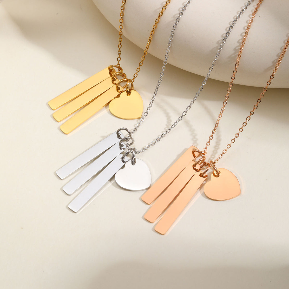 Rose Stainless Steel Necklace for Women