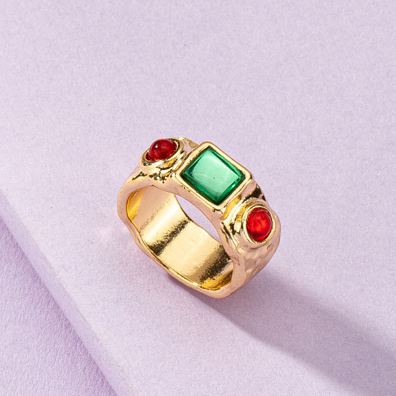 Dazzling Zircon Rings and Instagram Bracelets Set