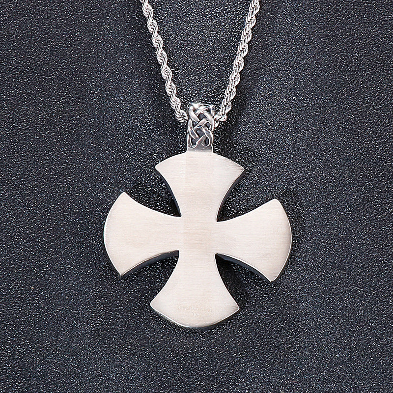Celtic Knot Cross Pendant crafted from Titanium Stainless Steel
