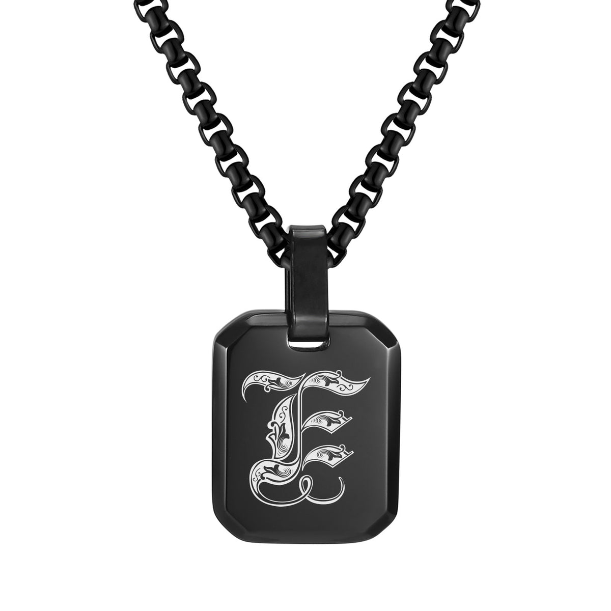 Stainless Steel Initial Letter & Blank Pendants