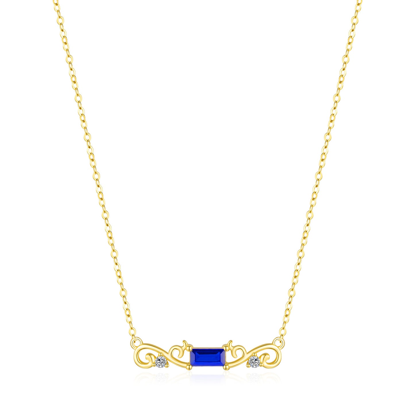 Planderful Everyday Genie Necklace – Elegant Light Luxury Zircon Retro Line Design