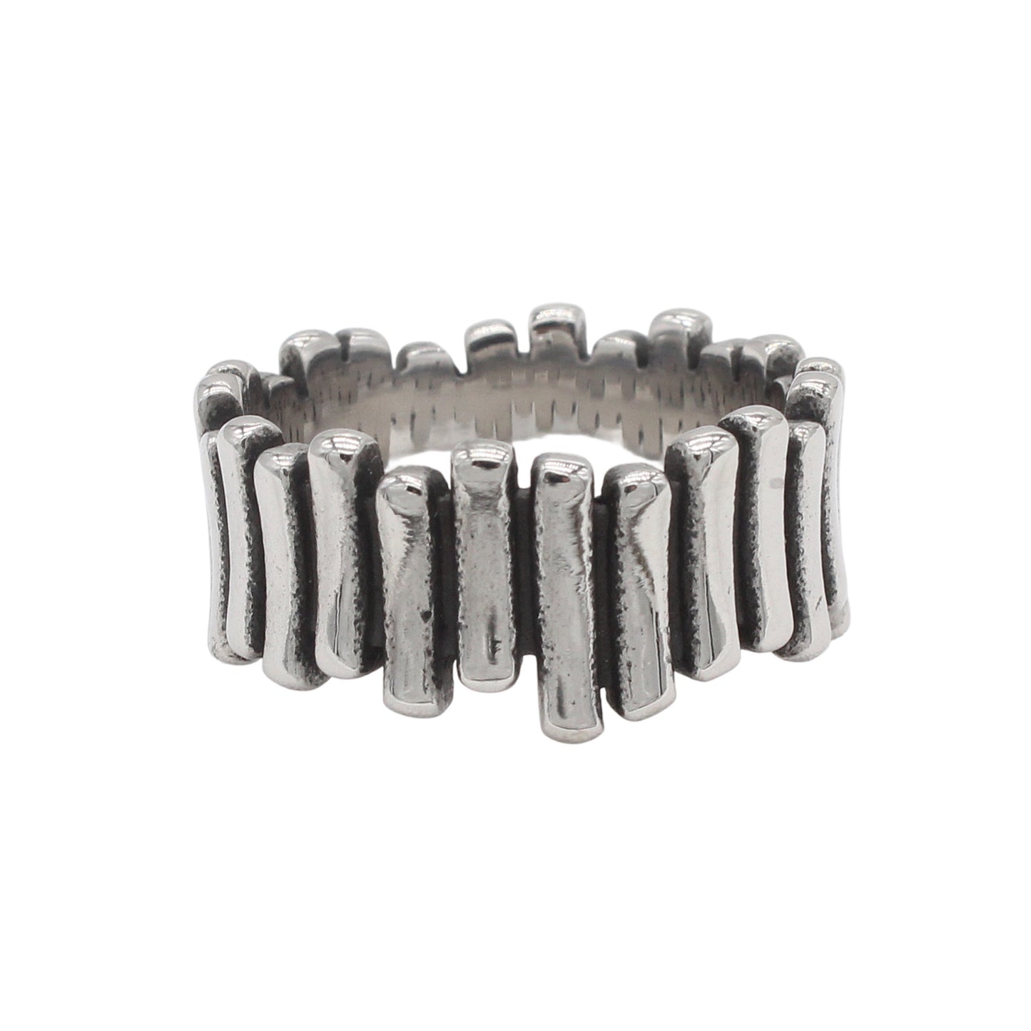 Planderful Titanium Ring Everyday Genie Vintage Fence Design