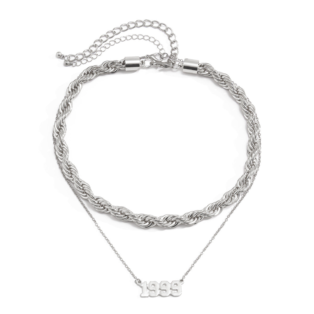 Geometric Metal Necklace For Women By Planderful Vienna Verve Versatile Statement Retro Twist
