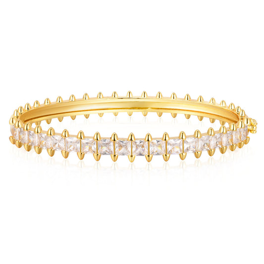 Cross Zircon Copper Bracelet