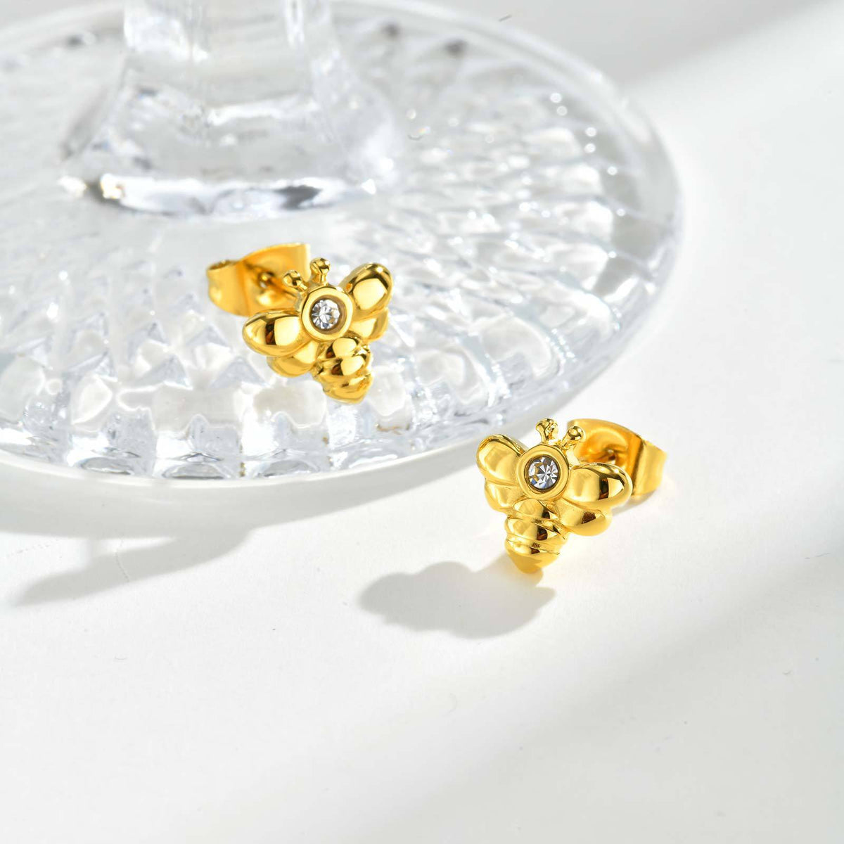 Minimalist Zircon Earrings — Pair