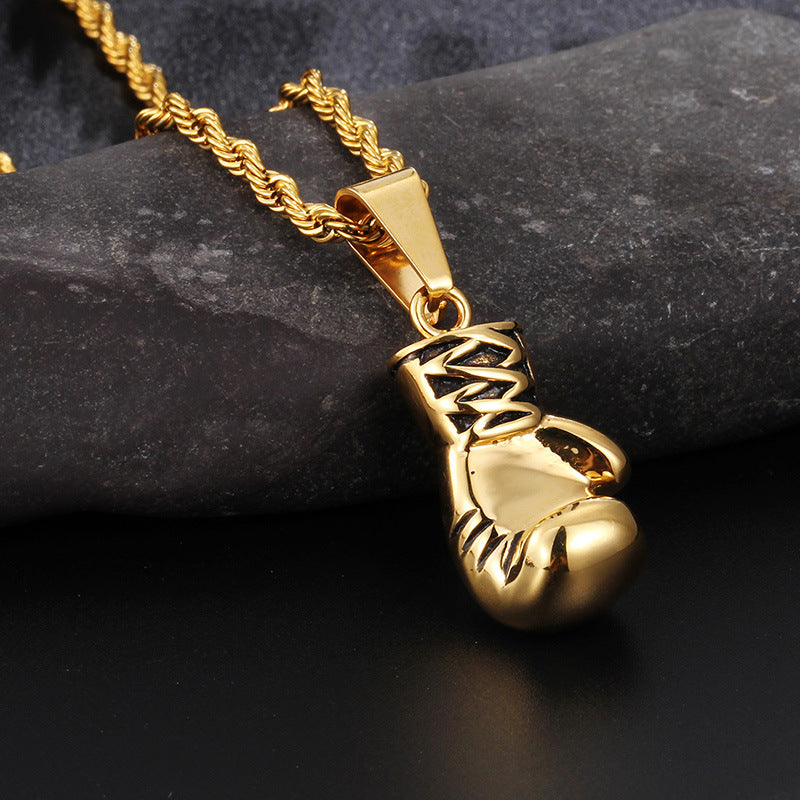 Punk Style Unisex Boxing Gloves Pendant for Fitness Enthusiasts