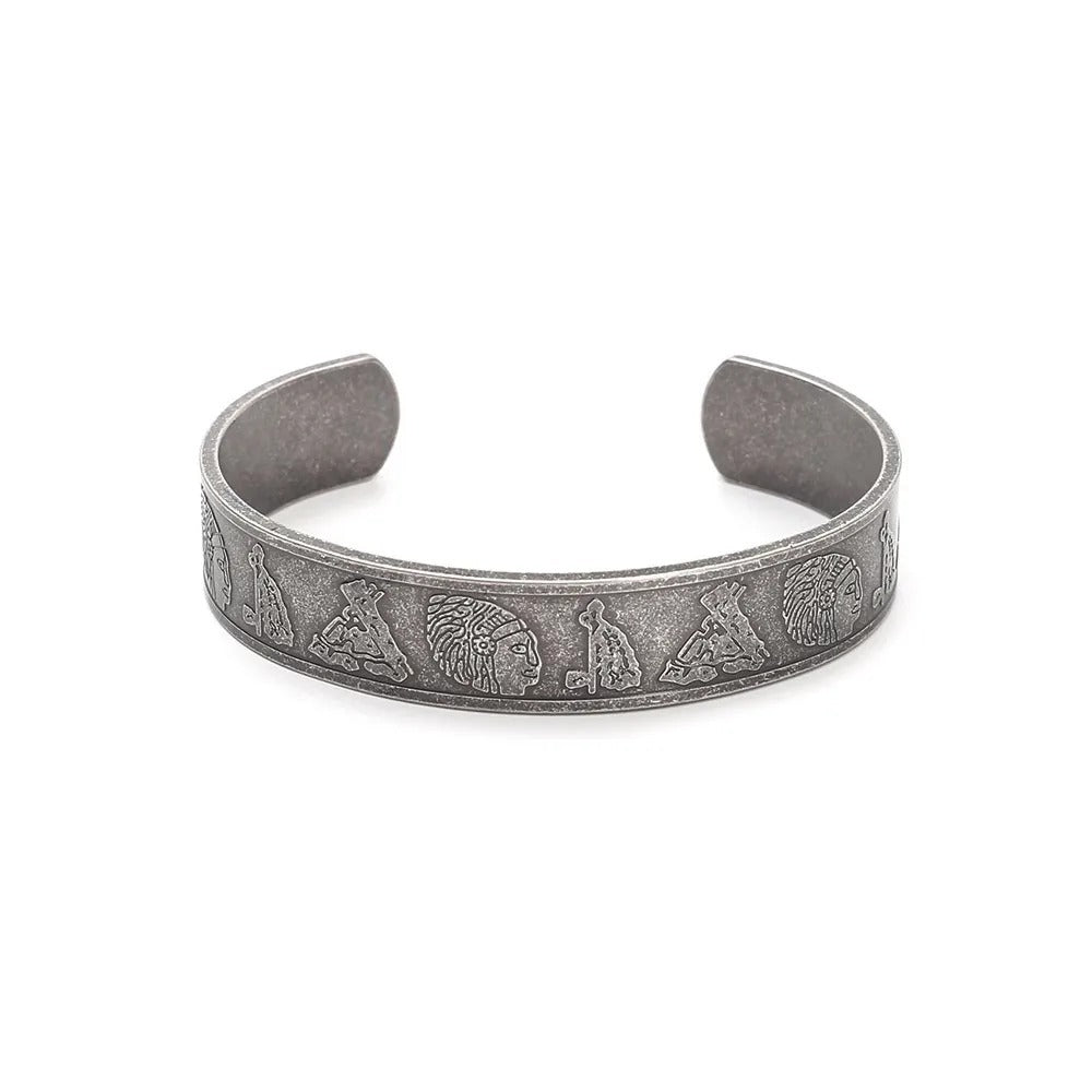 Viking Egyptian Stainless Steel Men's Bracelet