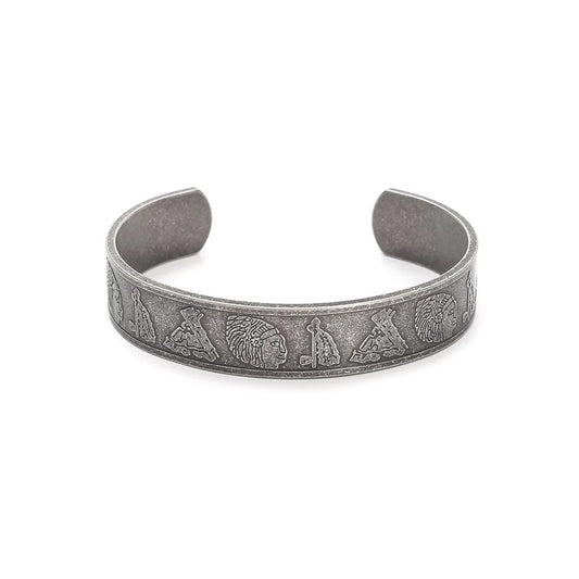 Viking Egyptian Stainless Steel Men's Bracelet