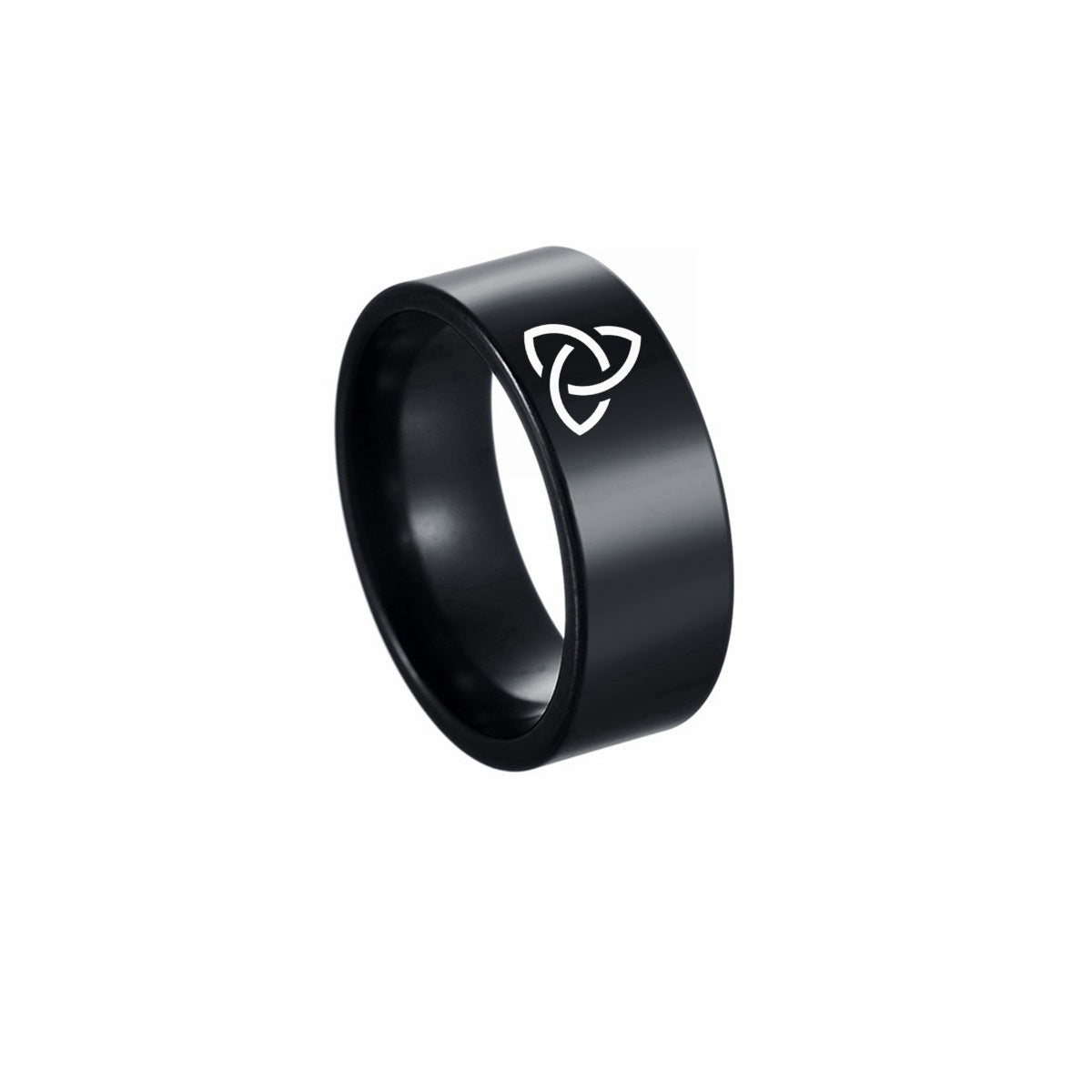 Planderful Collection Everyday Genie Stainless Steel Ring Celtic Knot Viking Rune Ring For Men Unisex Protection