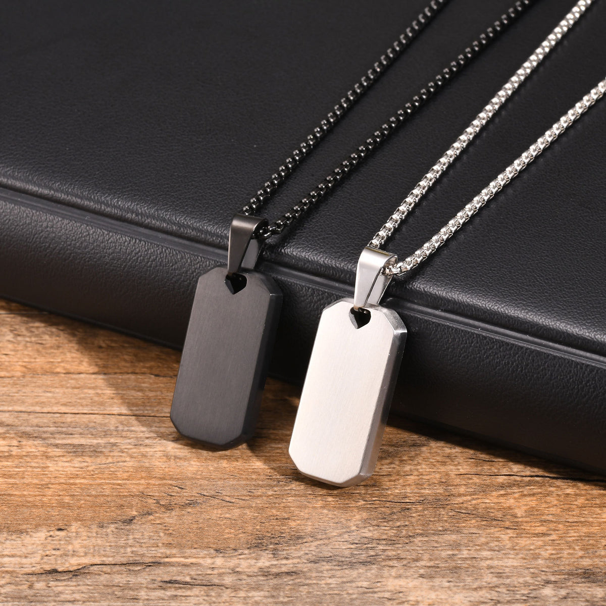 Geometric Stainless Steel Necklace for Men