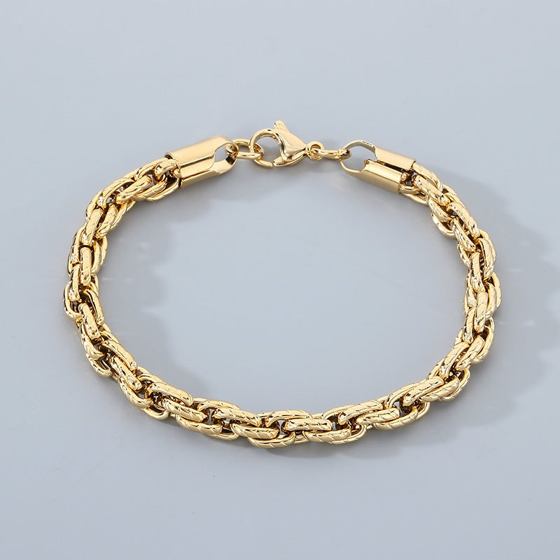 Planderful Mens Stainless Steel Versatile Chain Bracelet