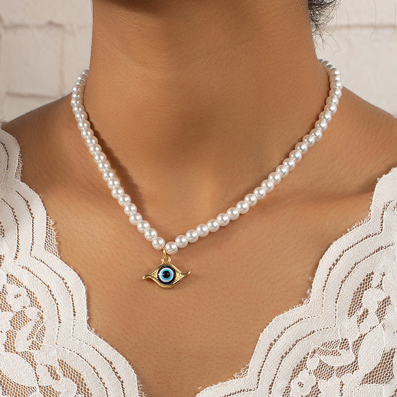 Eye of the Devil Pearl Necklace - Vienna Verve Collection