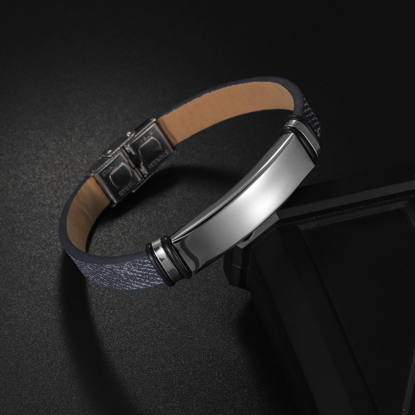 Planderful Stainless Steel Unisex Couple Bracelet Smooth