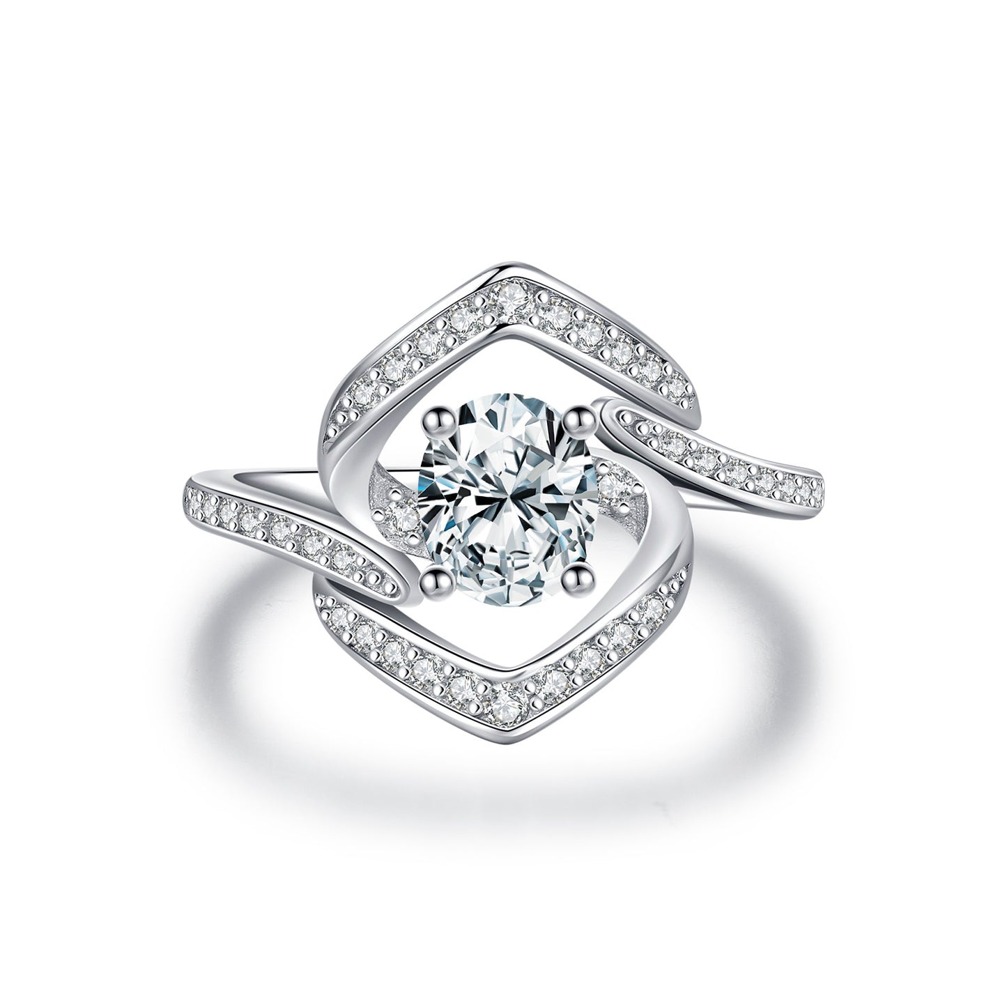Planderful Everyday Genie Ring – Elegant Sterling Silver with Radiant Zircon