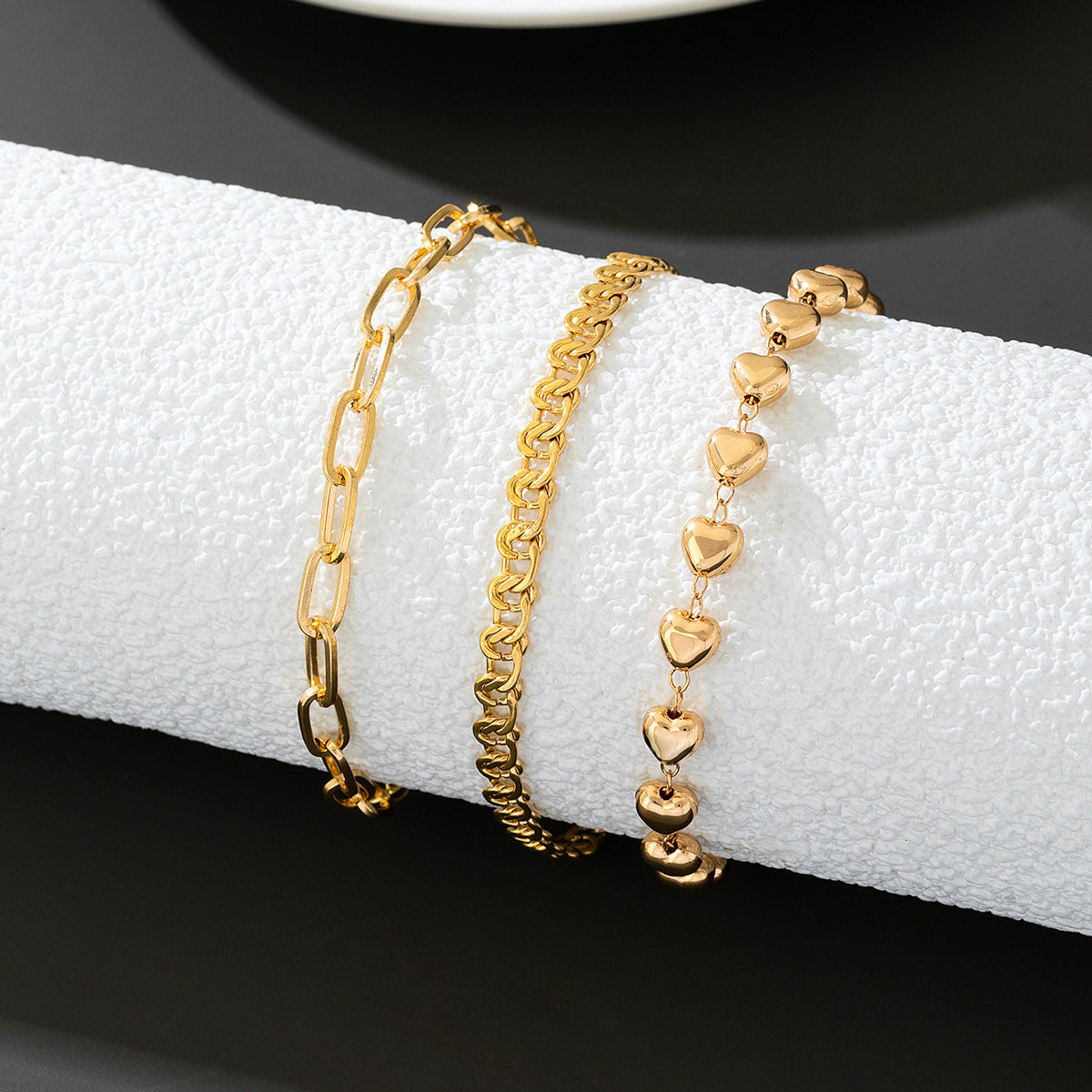Planderful Vienna Verve Bracelet Set – Stylish Minimalist Three-Layer Design