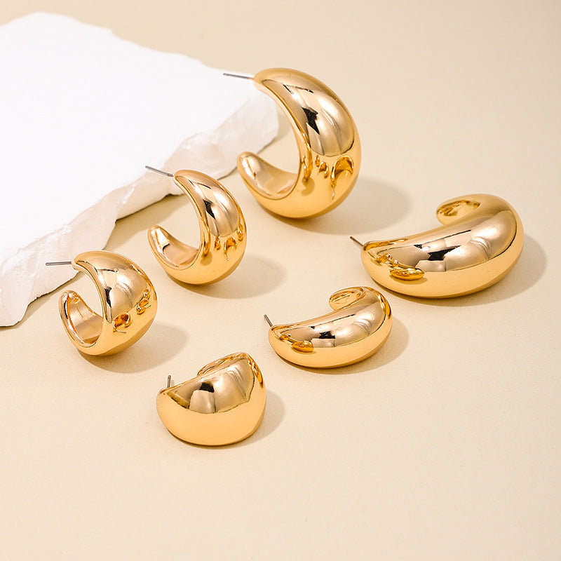 Exaggerated Temperament Hip-Hop Earring Set - Vienna Verve Collection