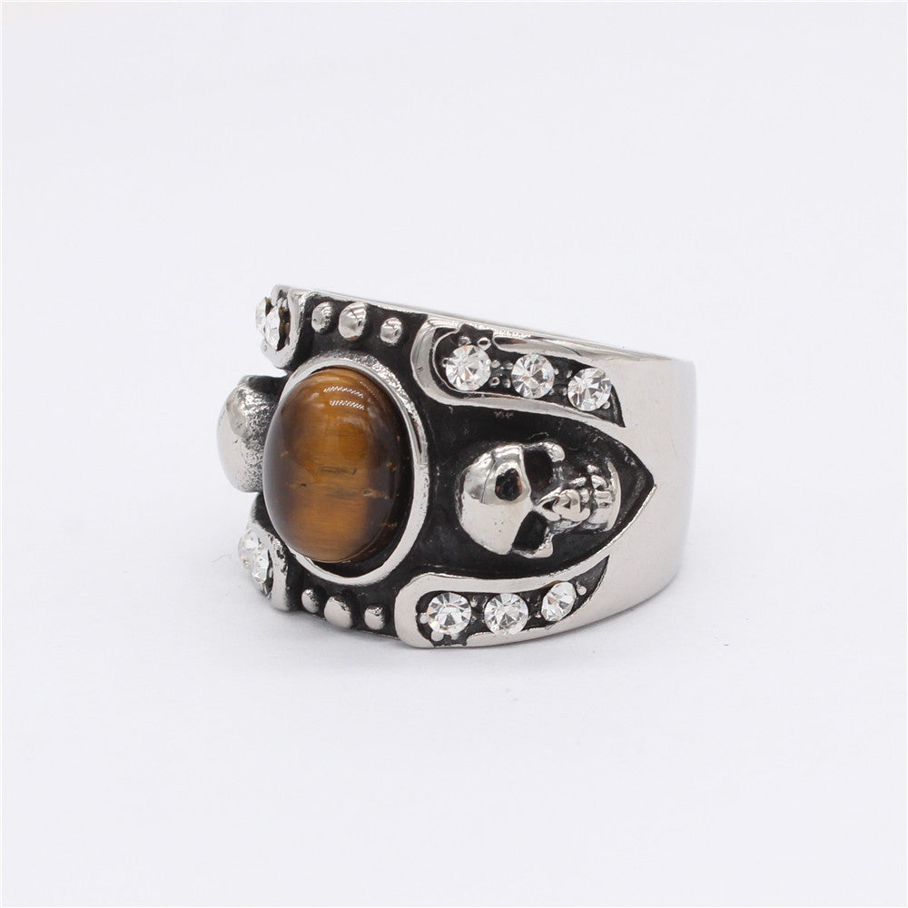 Titanium Steel Skull Ring