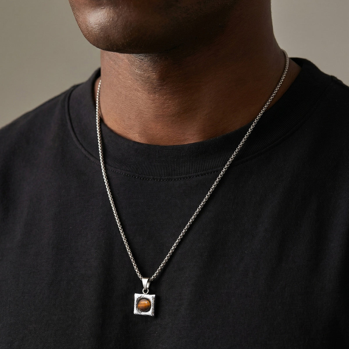 Black Stainless Steel Pendant