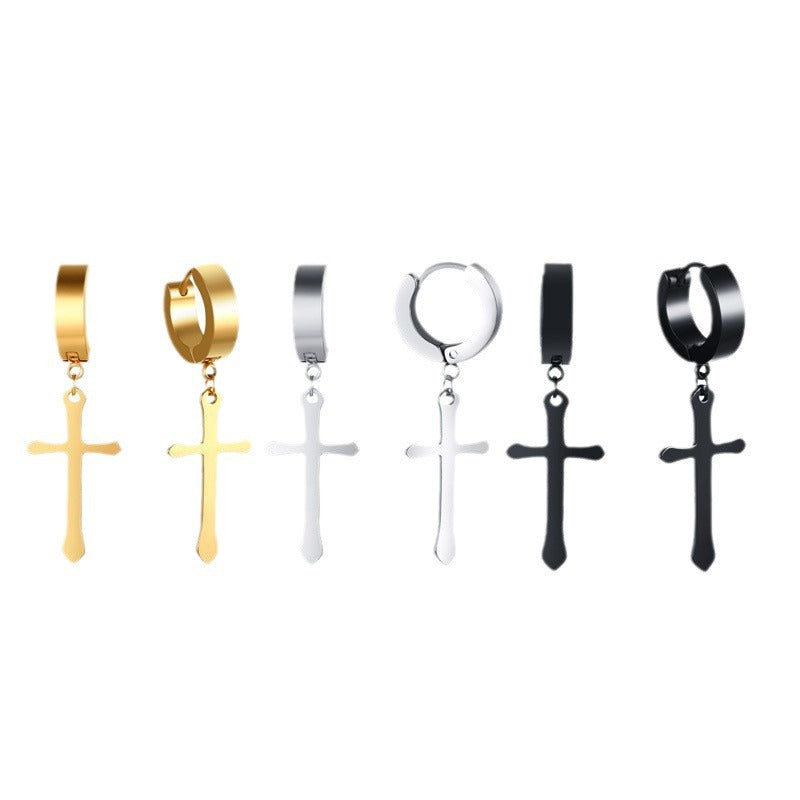 Cross Single Earrings or Ear Cuffs