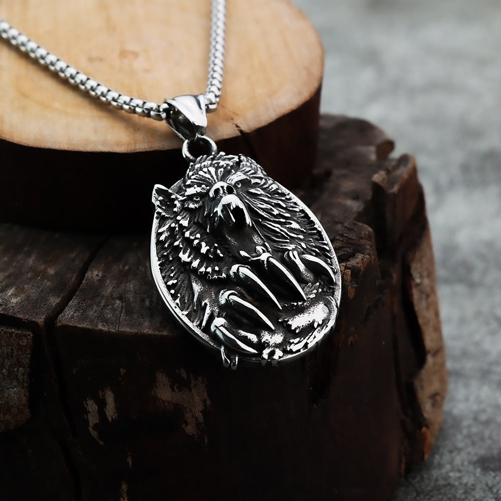 European and American Style Viking Pendant Necklace for Men