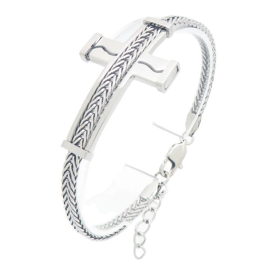 Hip-Hop Cross Bend Bracelet – Keel Chain – Extension Chain
