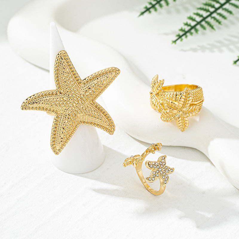 Planderful Vienna Verve Women's Metal Star Ring Set