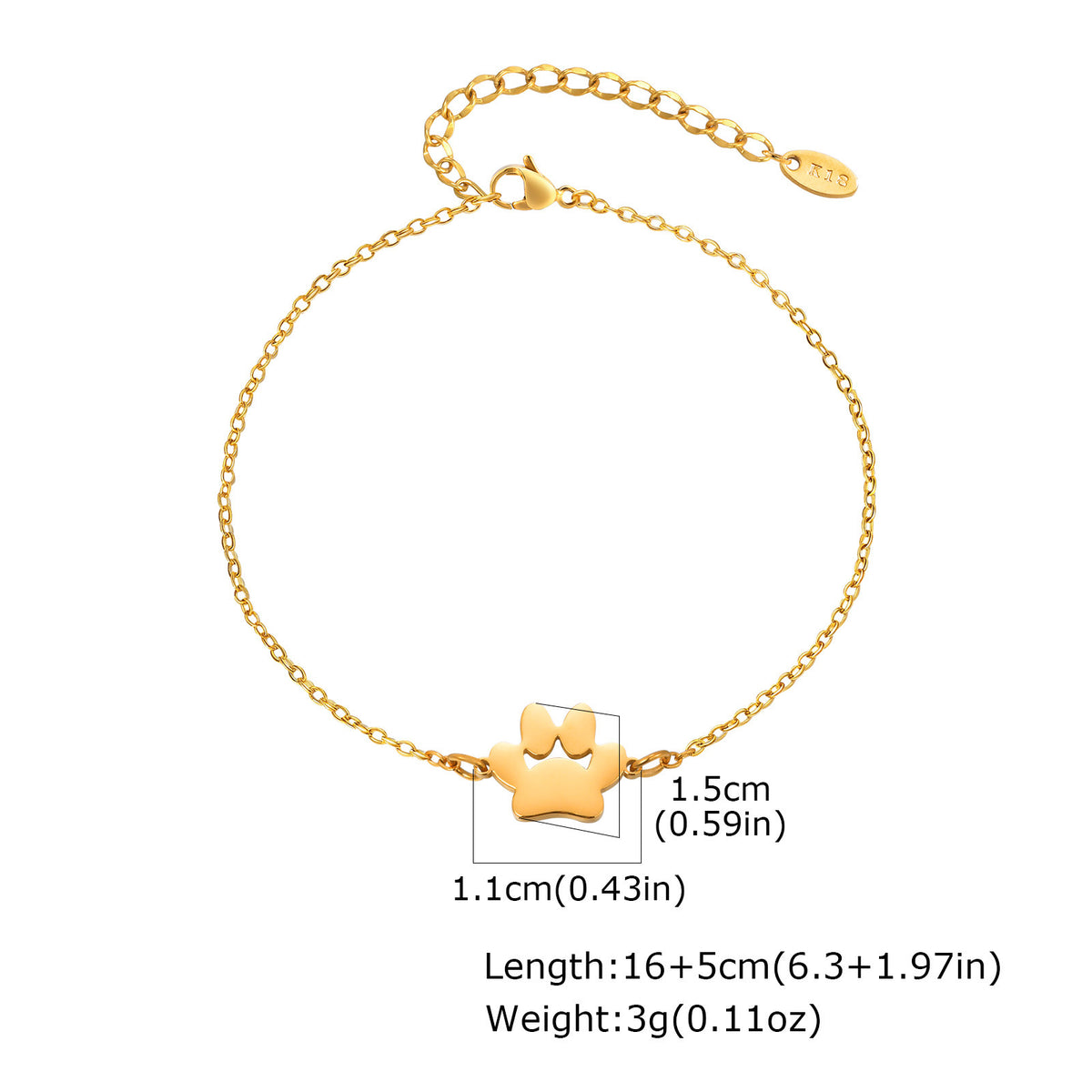 Gold-Plated Stainless Steel Bracelet