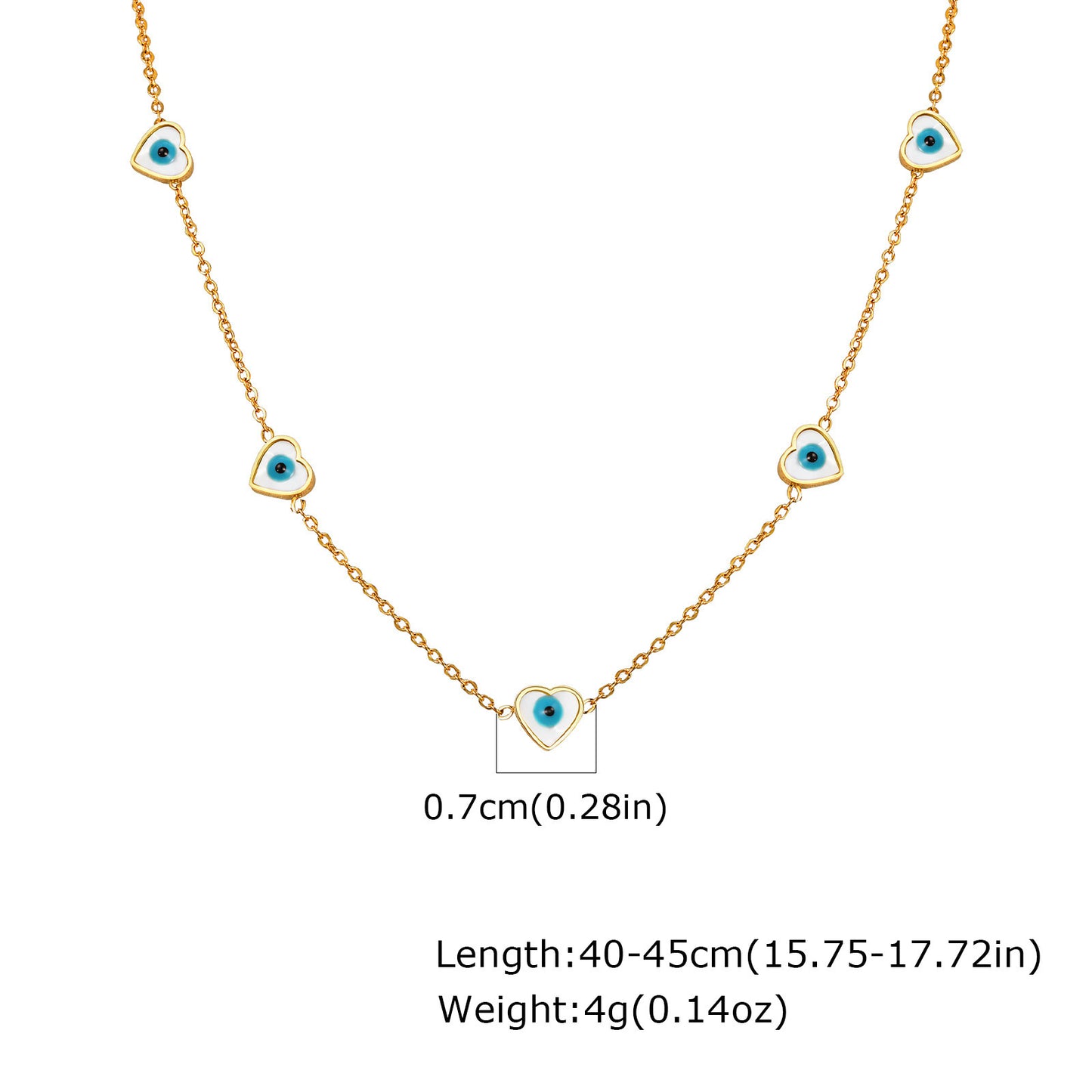 Fashion Personality Stainless Steel White Shell Necklace