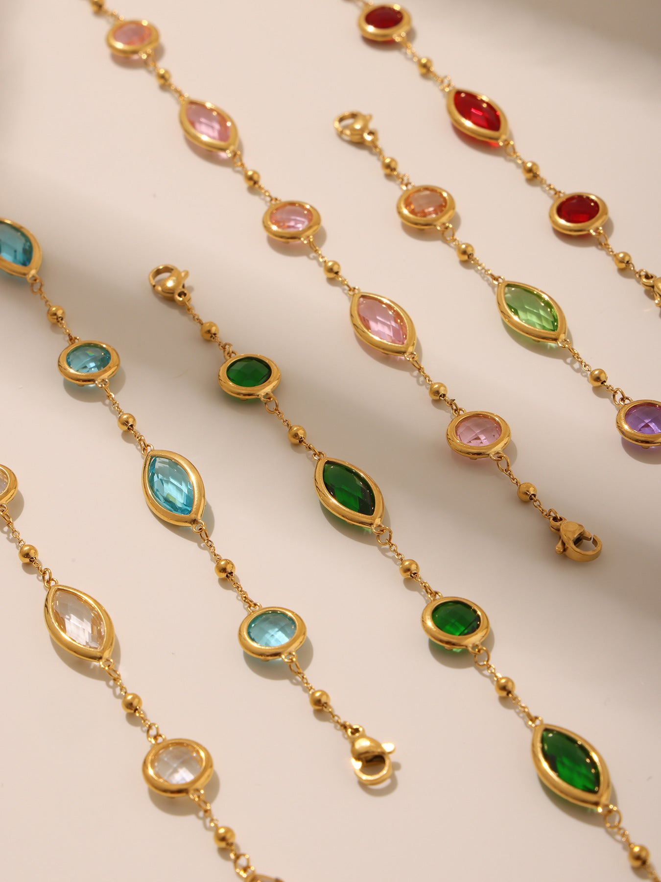 Planderful Dopamine Glass Ball Bracelet For Elegant Women