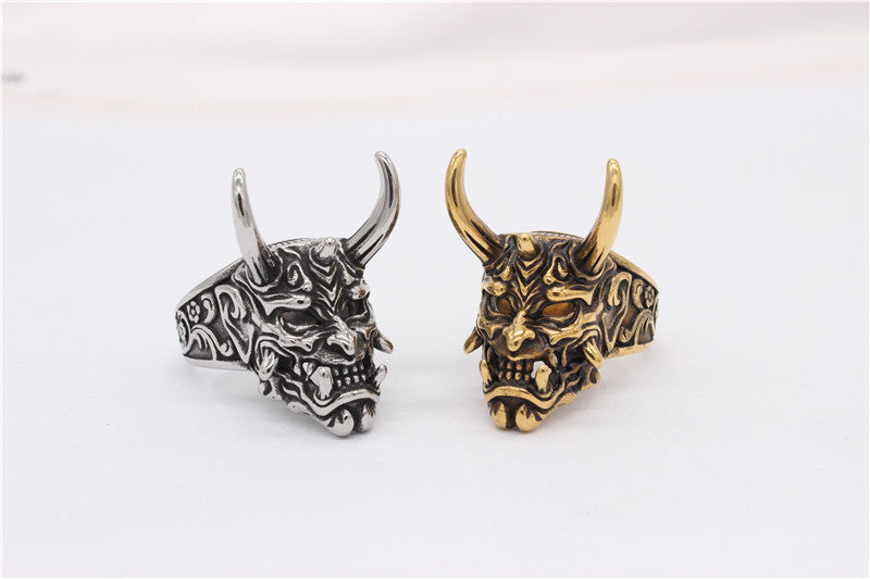 Horned Beast Titanium Steel Ring