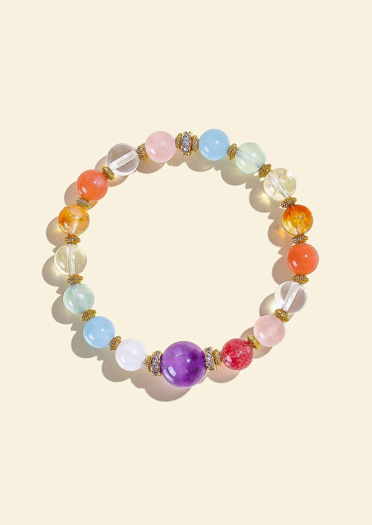 Planderful Fortune's Favor Bracelet – Elegant Multi-Treasure Crystal Design