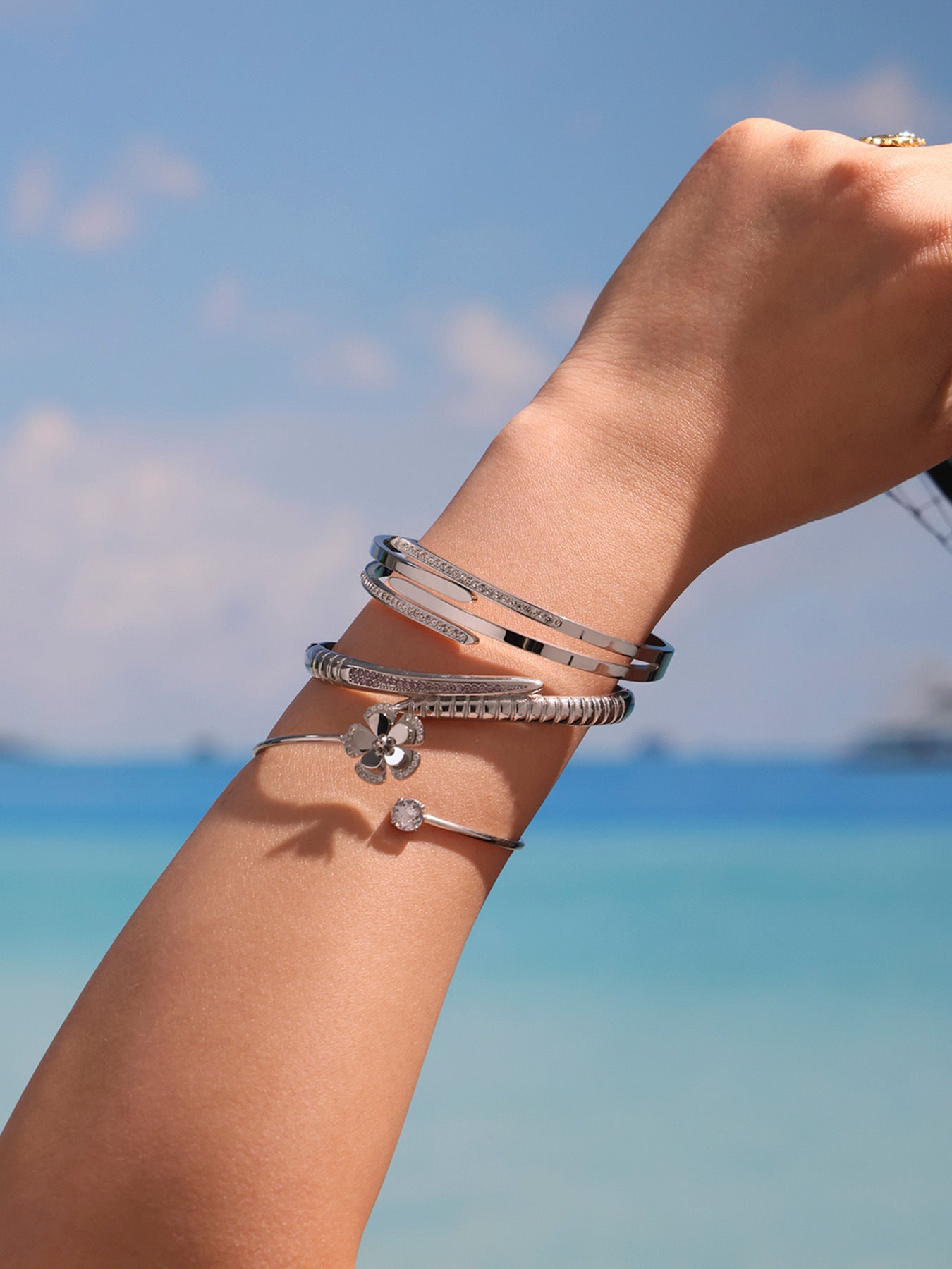 Planderful Everyday Genie Stainless Zircon Starfish Bracelet