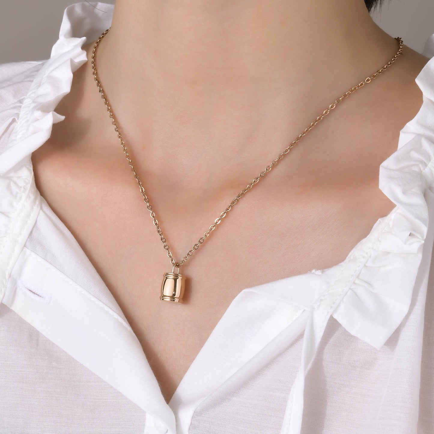 Cross-Border Jewelry Commemorative Pendant Necklace Small Jar Urn