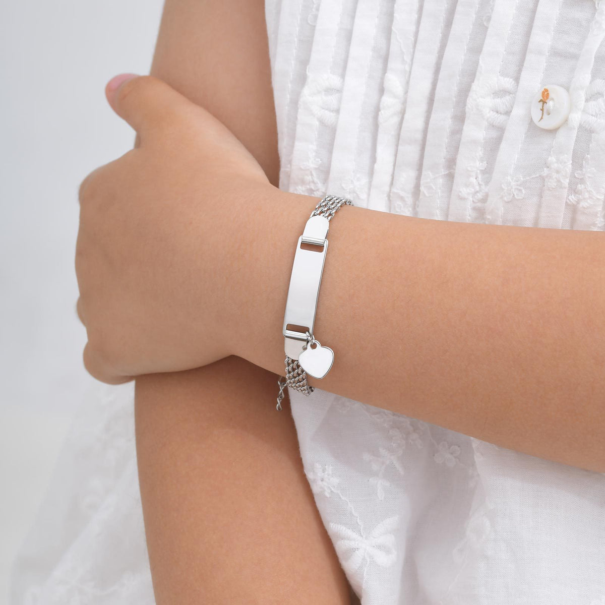 And Personalized Curved Brand Stainless Steel Bracelet Unisex