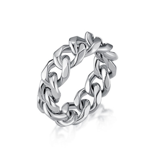 European And American High-End Stainless Steel Chain Ring