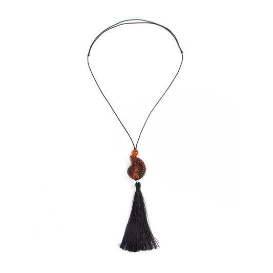 Adjustable Shell & Conch Fringe Necklace