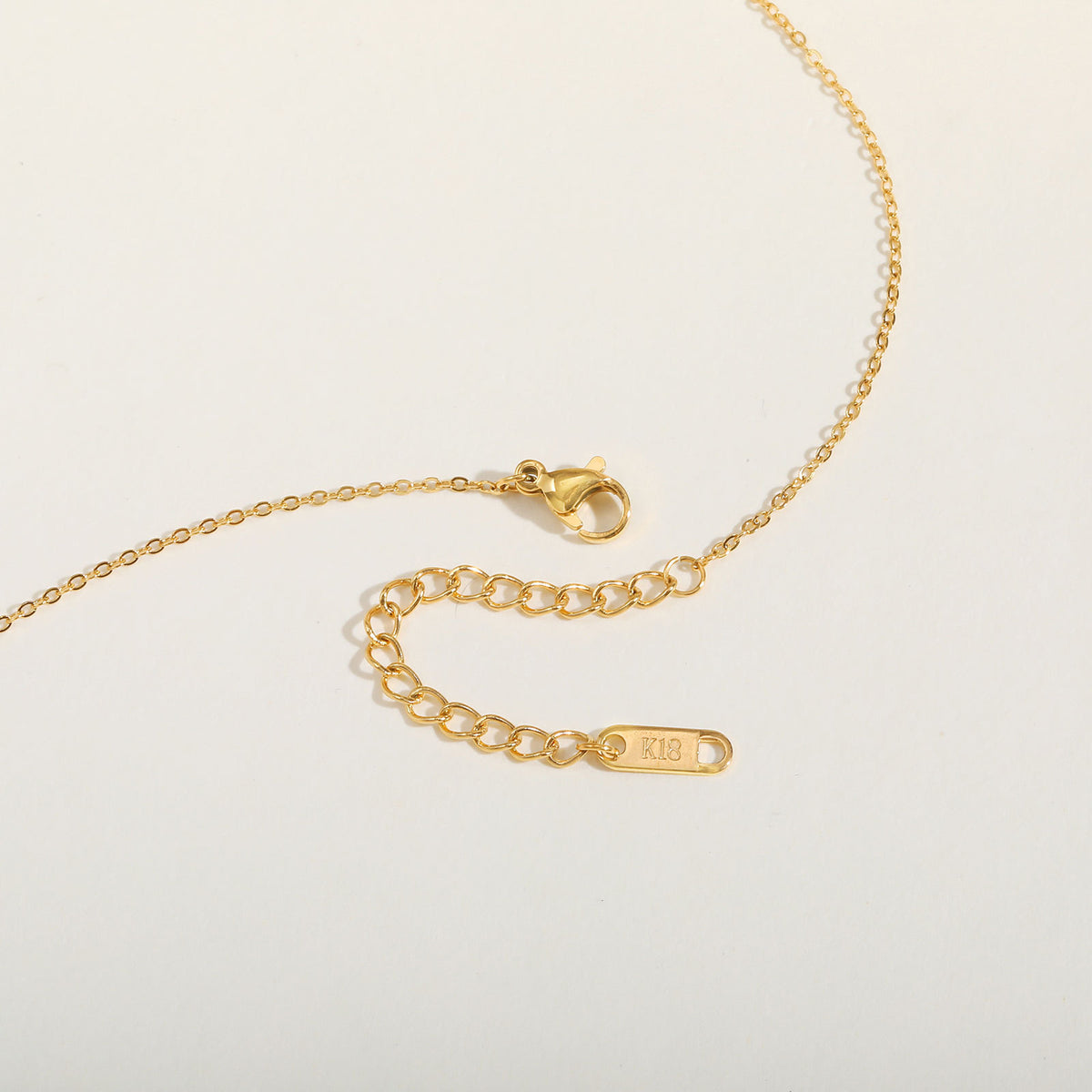 Stainless Steel Square Strip Bead Spacer Y-Shaped Fringed Necklace Gold