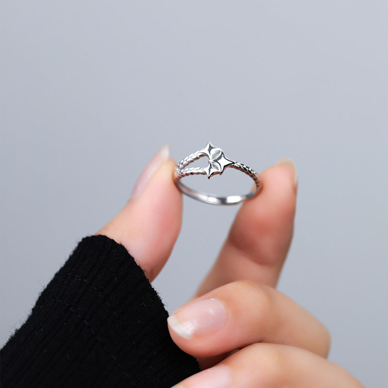 S925 Sterling Silver Meteor Ring — Adjustable