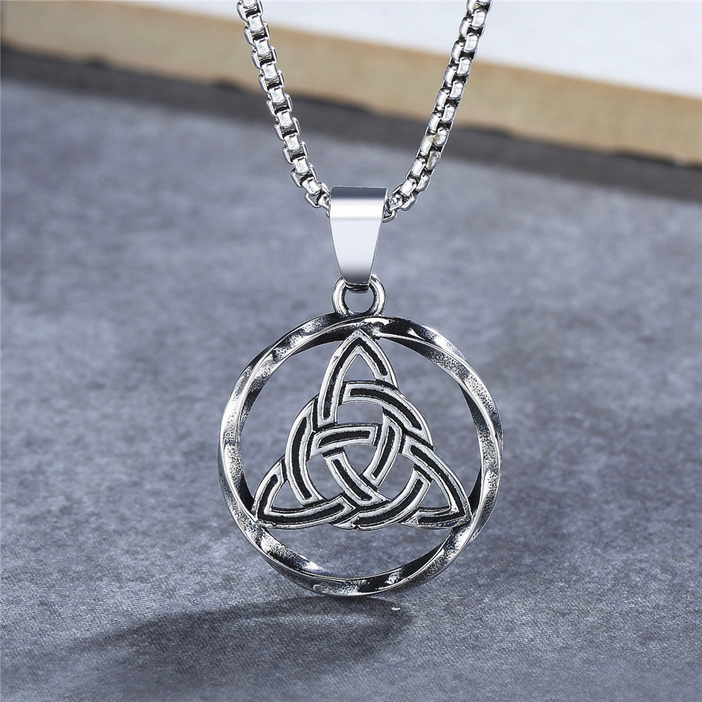 Personalized Retro Titanium Steel Pendant Unisex Protection Amulet By Planderful