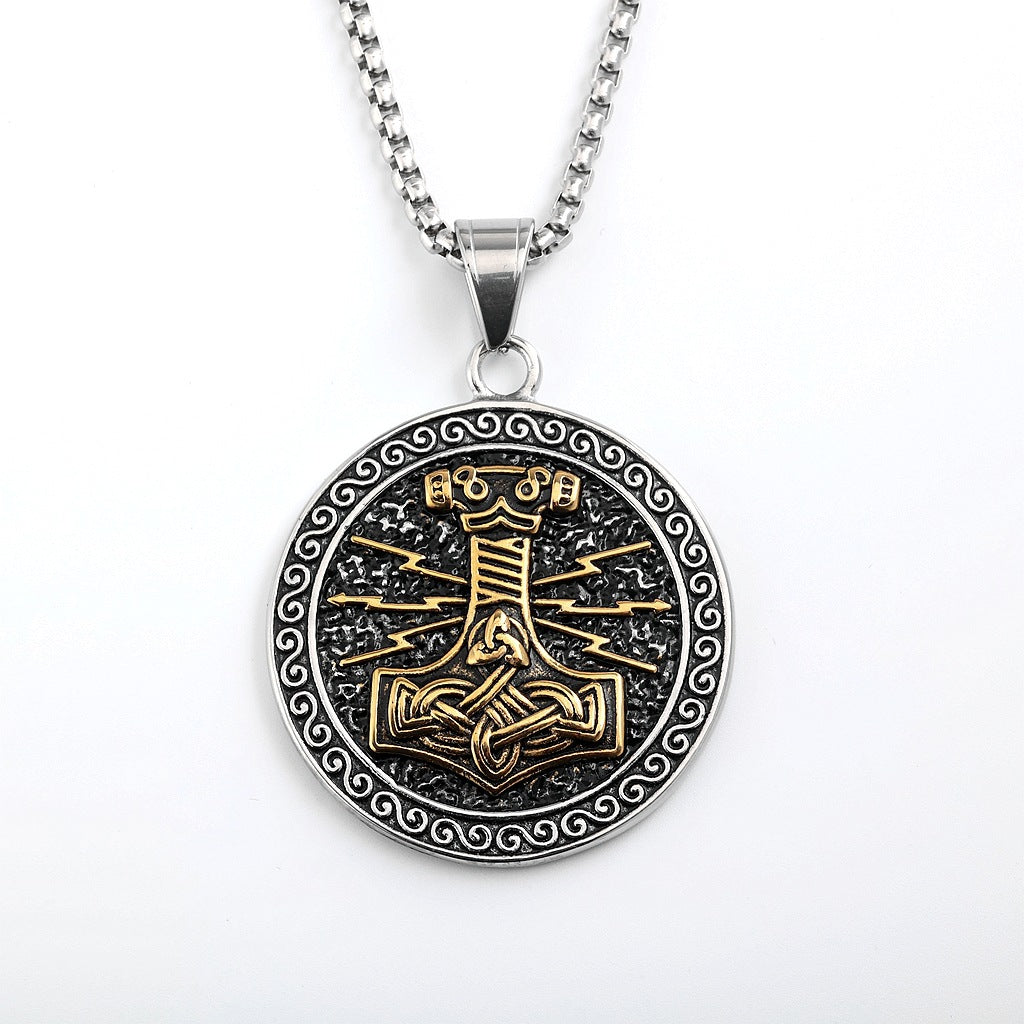Punk Vintage Stainless Steel Men's Pendant Necklace
