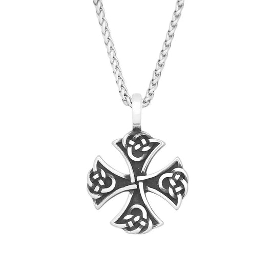 Punk Cross Viking Stainless Steel Men's Pendant Necklace