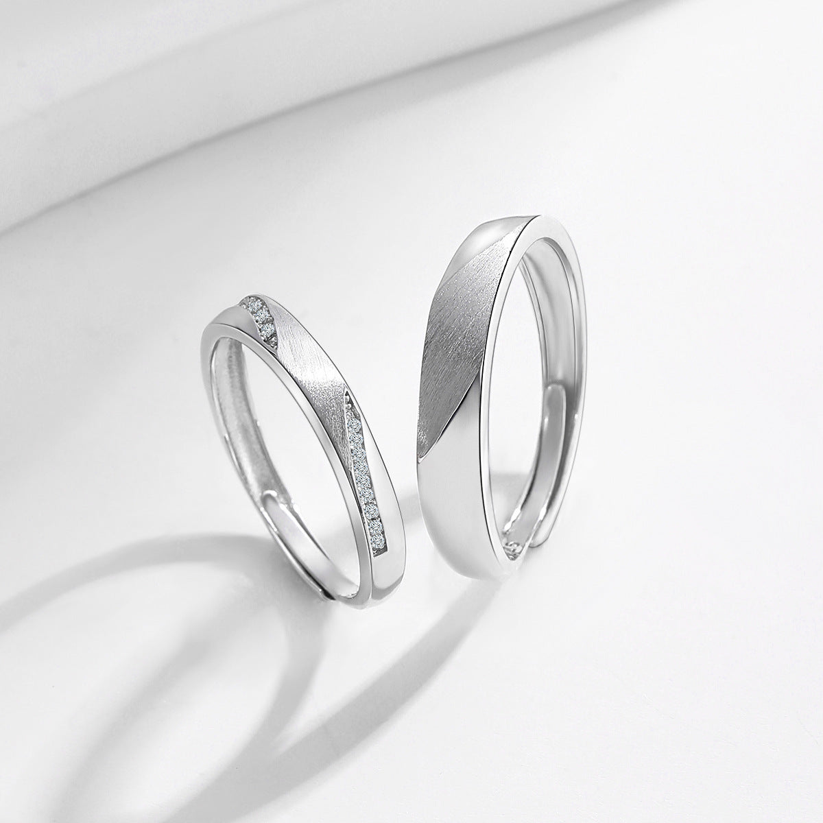 Planderful Everyday Genie – S925 Sterling Silver for the Rest of Your Life Couple Ring