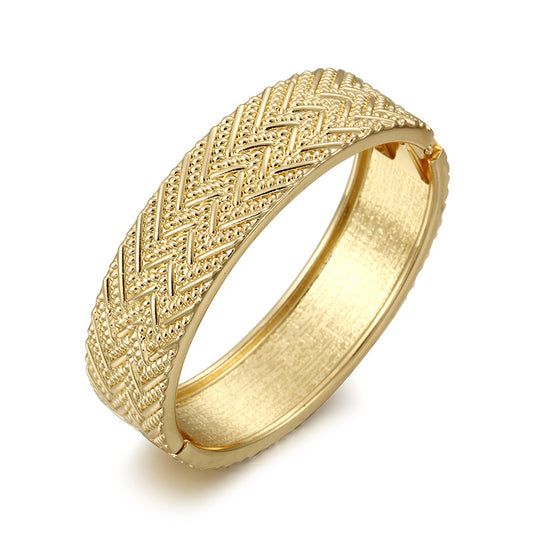 Baroque French Gold-plated Bracelet with Vintage Austrian Influence