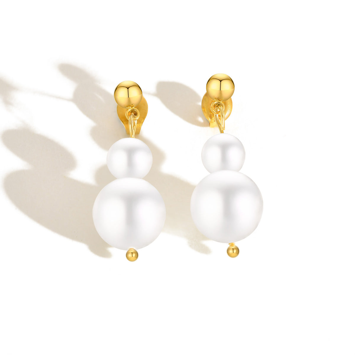 Stainless Steel Pearl Earrings