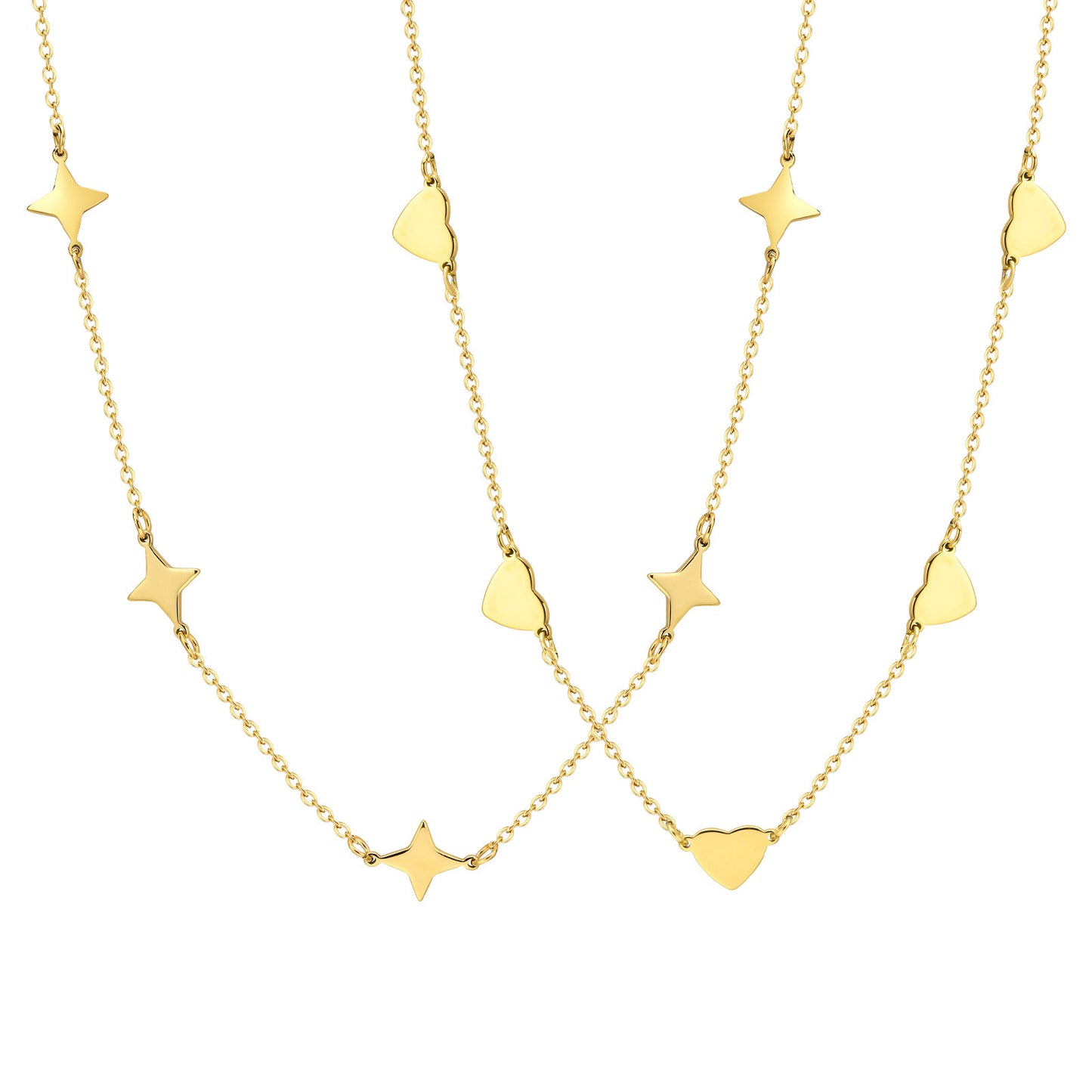 Stainless Steel Versatile Simple Collarbone Chain Gold Necklace