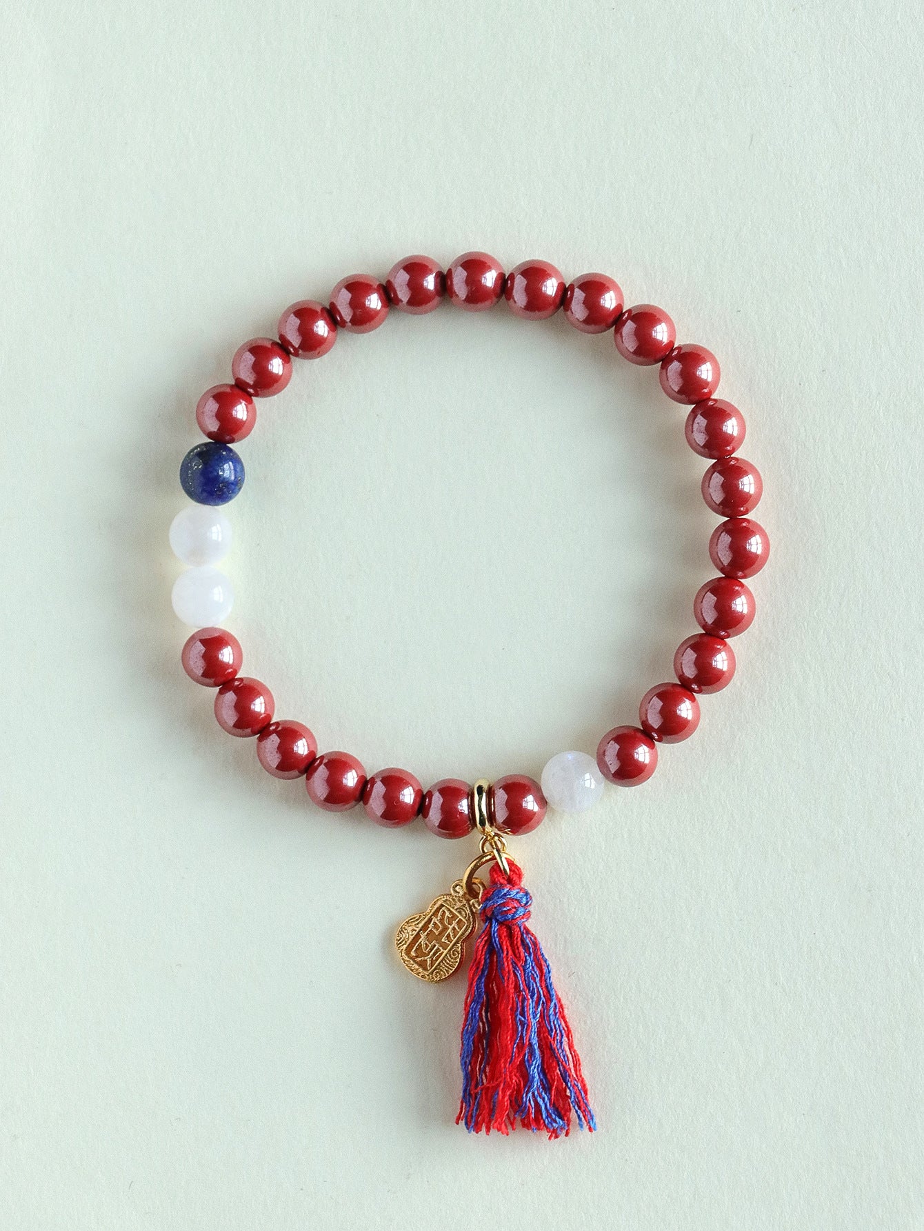 Planderful Fortune's Favor Bracelet – Retro Ethnic Style with Cinnabar Beads